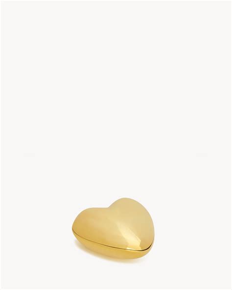 heart shaped ysl|HEART BOX IN BRASS .